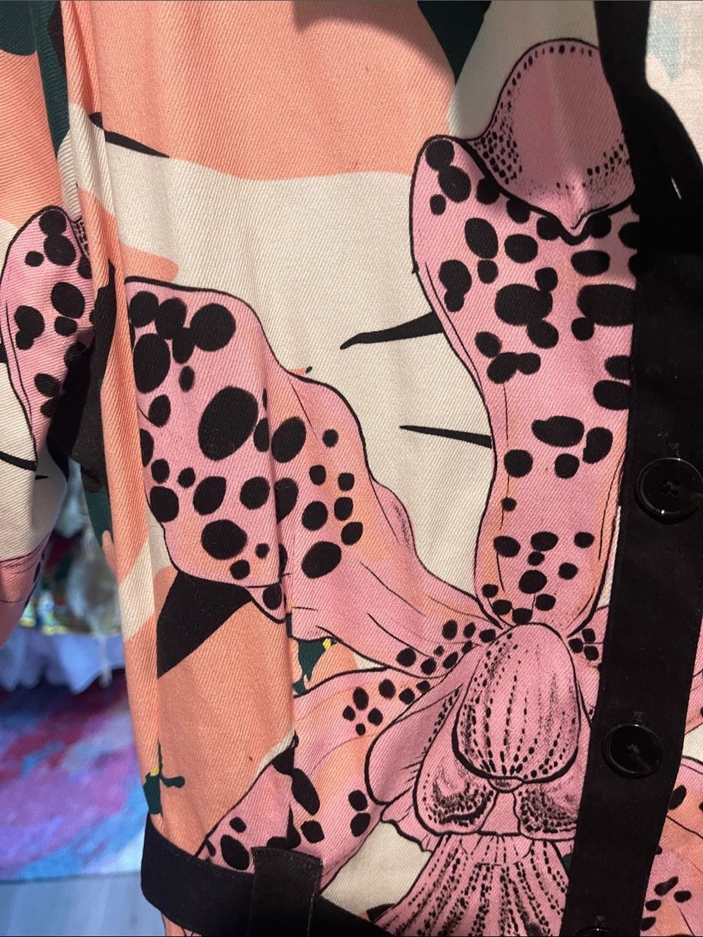 Desigual Pink Multicolor Floral Patchwork Midi Dress - Picture 5 of 7